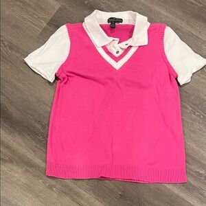 Ralph Lauren Active ' Layered-Look Sweater Vest and Polo Combo